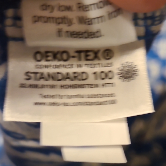 Croft & Barrow Blue and White Floral Smock Sleeveless Dress Large - Picture 10 of 12